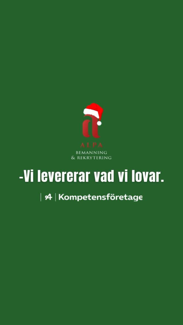 🎄✨ Julen är här – och det är full fart i restaurangvärlden! Behöver du en hjälpande hand i köket under julruschen? Vi på Alpa Bemanning och Rekrytering hyr ut erfarna kockar som kan leverera julens alla smaker, från klassiskt julbord till moderna menyer. 👩‍🍳🍽️

🌟 Hör av dig idag och säkra ditt team inför högtiden. Låt oss tillsammans skapa magiska måltider för dina gäster!

📩 Kontakta oss nu via info@alpabemanning.se eller DM för mer info. #HotellRestaurang #TeamWork #Alpabemanning #Bemanning #Hotellpersonal #Restaurangpersonal #Catering #Event #Alpa #Hotell #Julrusch #HyrEnKock #Bemanning #Restauranglivet #Julbord